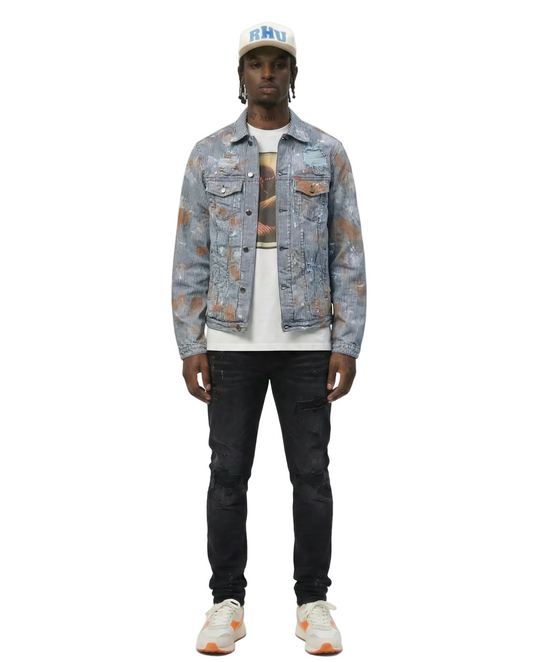 Lapis New premium washed denim jacket