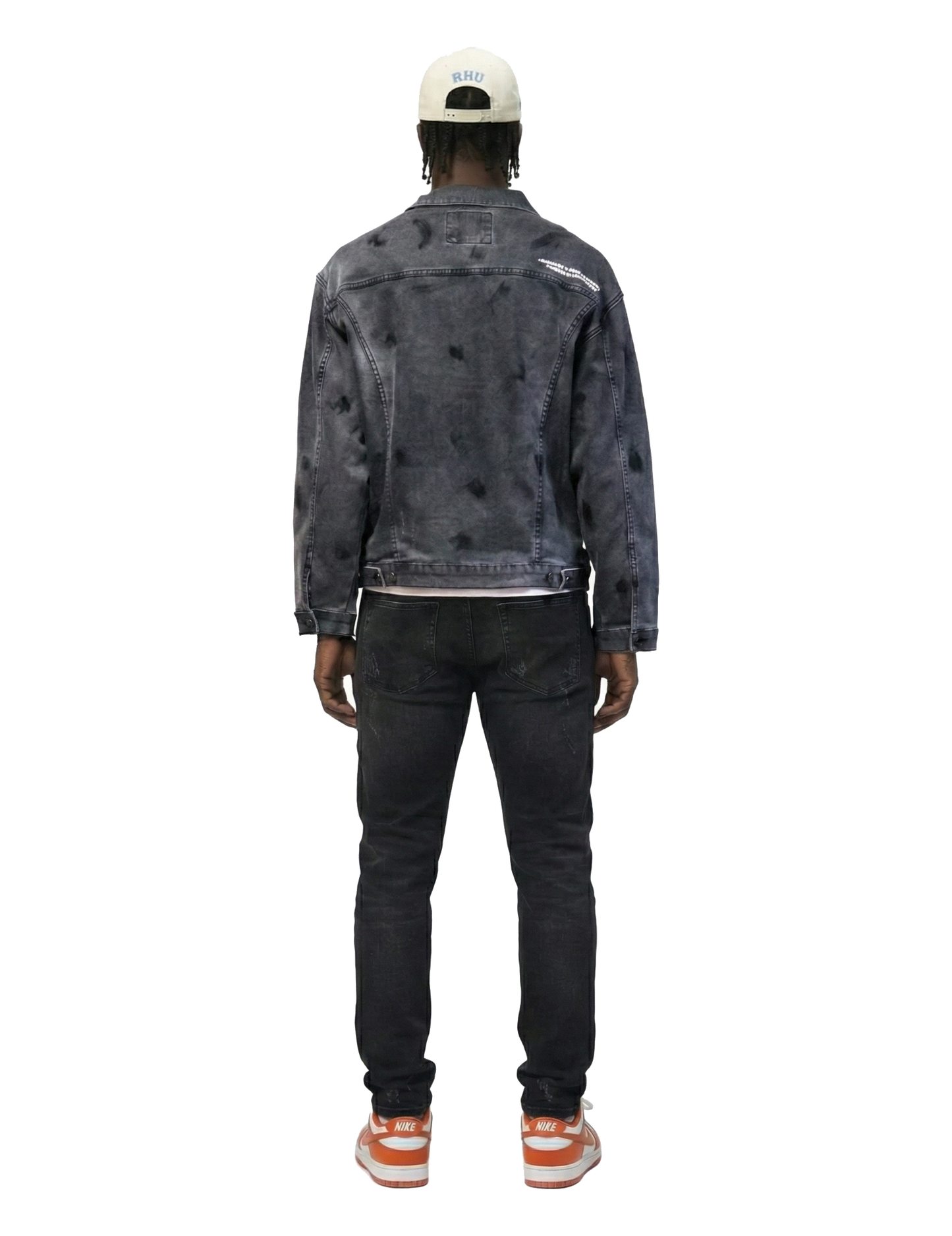 Ranch Premium Washed Sleeve Contrast Taping Denim Jacket