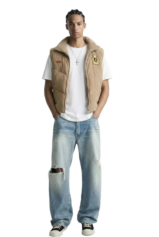 ECRU Corduroy Puff Vest