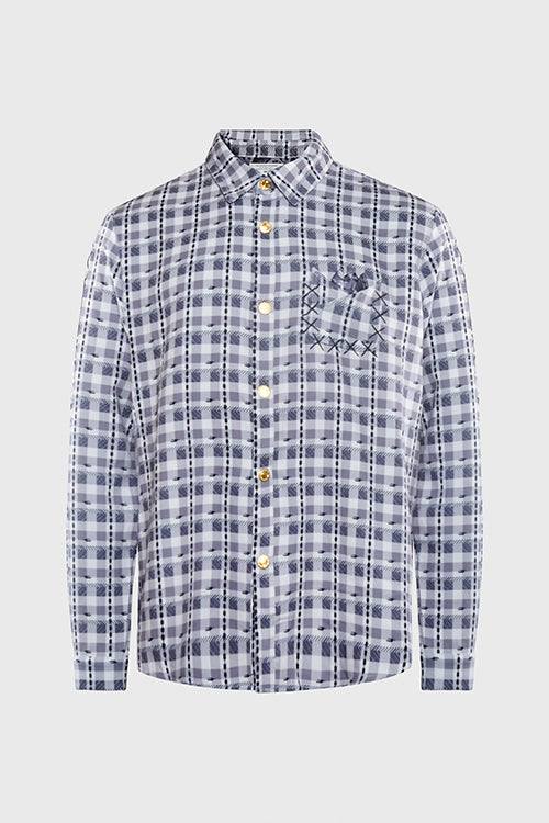 Eternal Plaid Long Sleeve Button Up Shirt