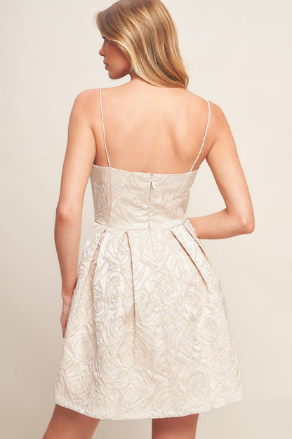 ROMANTIC GARDEN WOVEN MINI DRESS