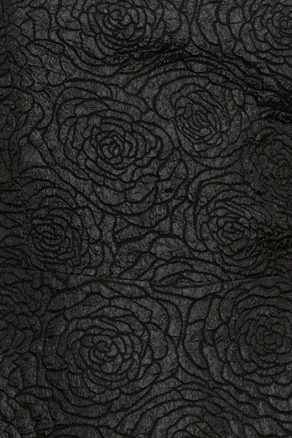 MIDNIGHT GRACE WOVEN MIDI DRESS