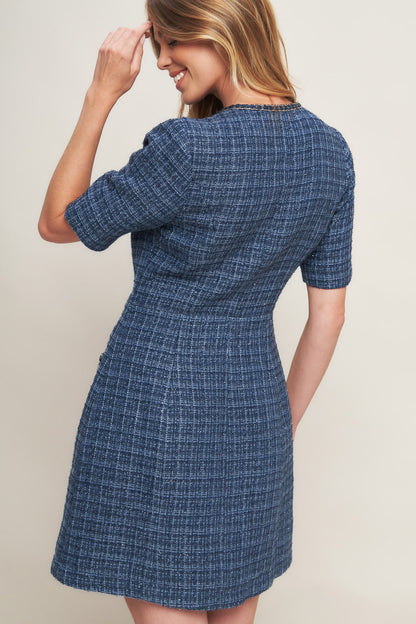 MODERN ICONIC TWEED MINI DRESS