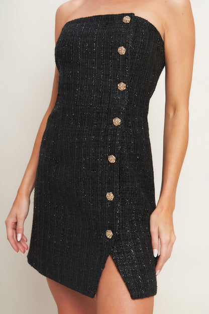 CITYLIGHT SPARK TWEED MINI DRESS
