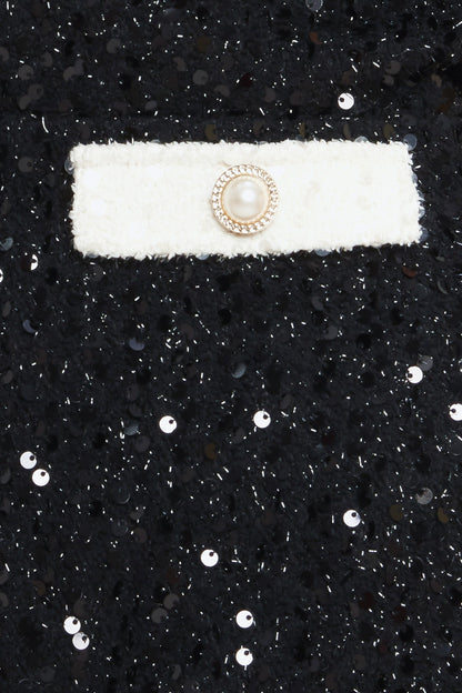 MIDNIGHT GLAM SEQUIN MINI DRESS