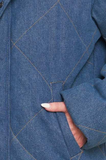 FOR GOOD QUILTED DENIM JACKET