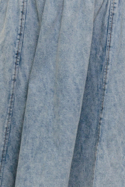 AMERICAN BLEND DENIM MIDI SKIRT