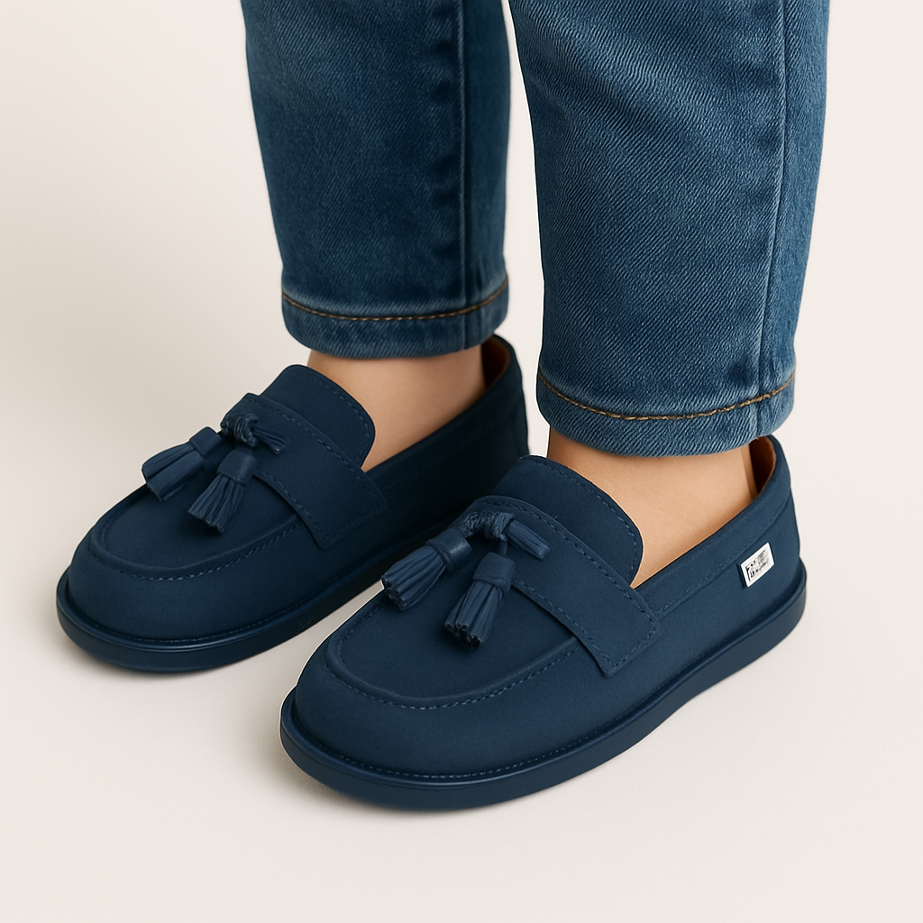 Kids Moccasin with Tassels | Slip-On Dress Shoes for Toddlers