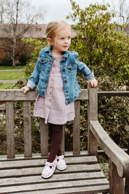 Flower Pattern Shoes for Girls & Chestnut Ankle Boots for Kids | Moana