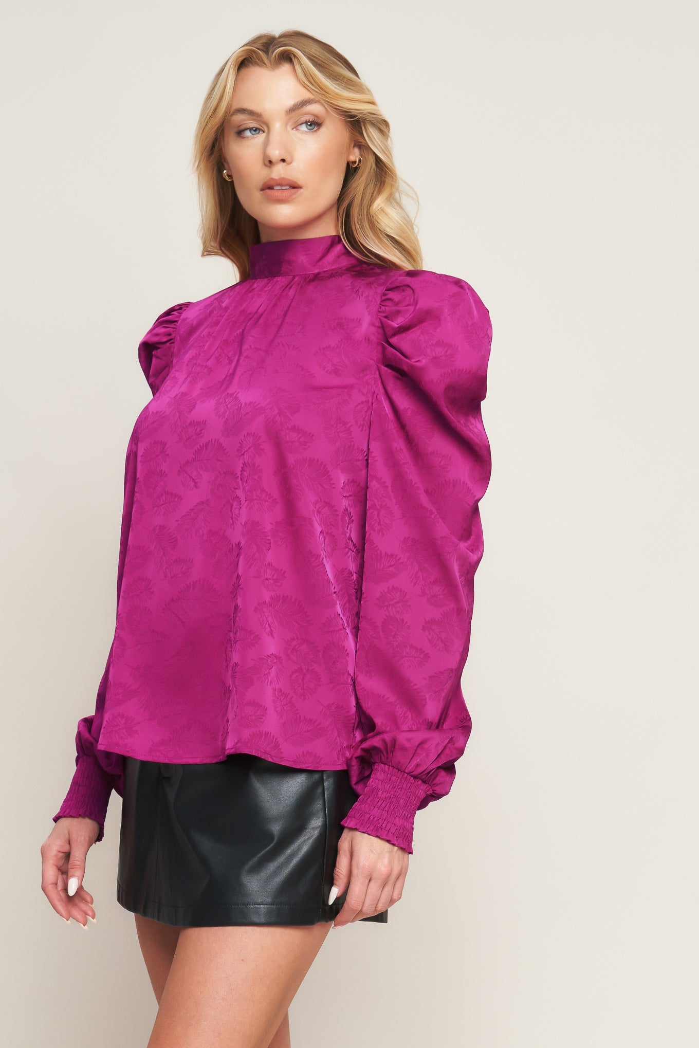 STOLEN GLANCES SATIN TOP