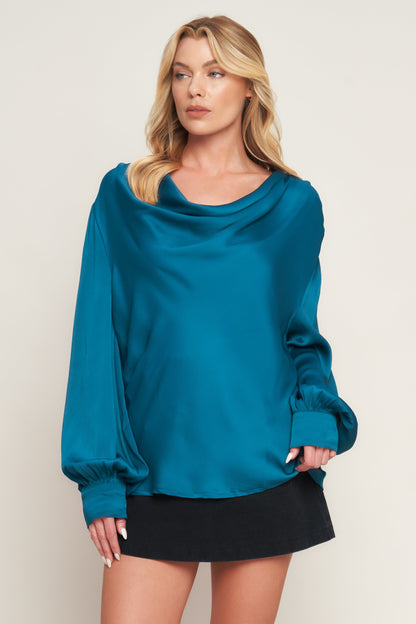 GARDEN SENSATION SATIN TOP