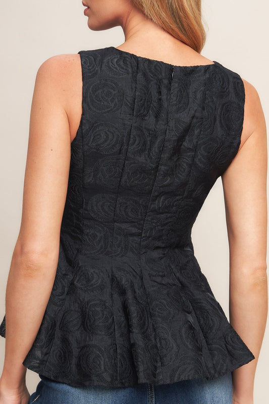 URBAN ELEGANCE WOVEN TOP