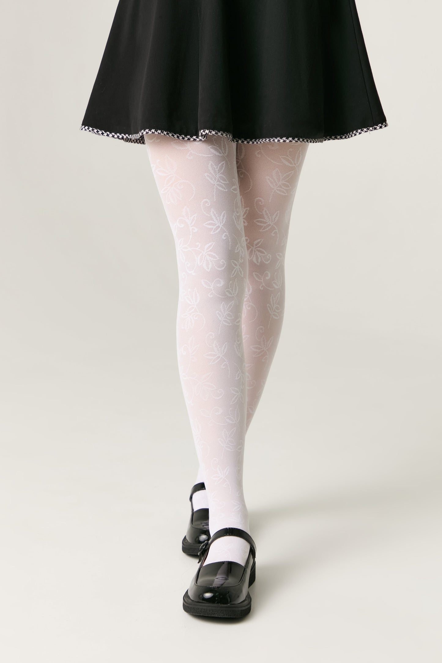 Conte Tights for girls Ketty 40 Den - Floral Pattern