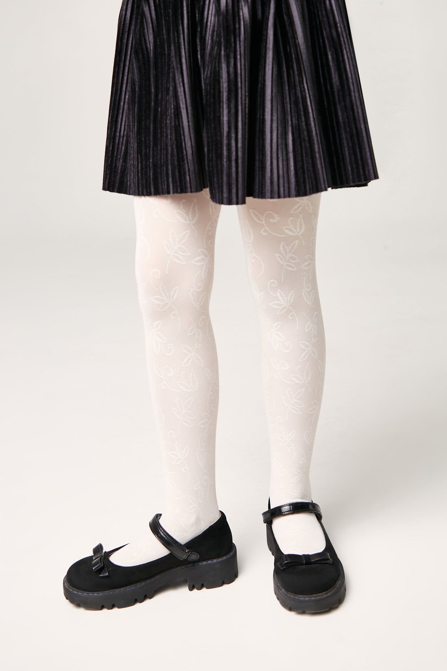 Conte Tights for girls Ketty 40 Den - Floral Pattern