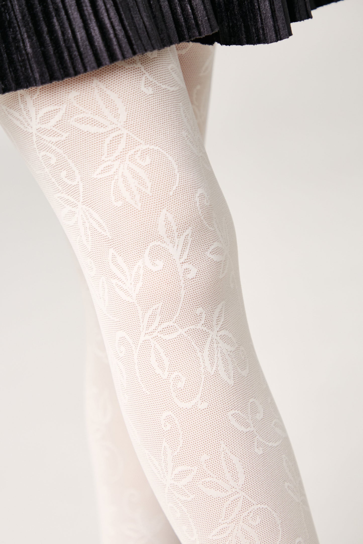 Conte Tights for girls Ketty 40 Den - Floral Pattern