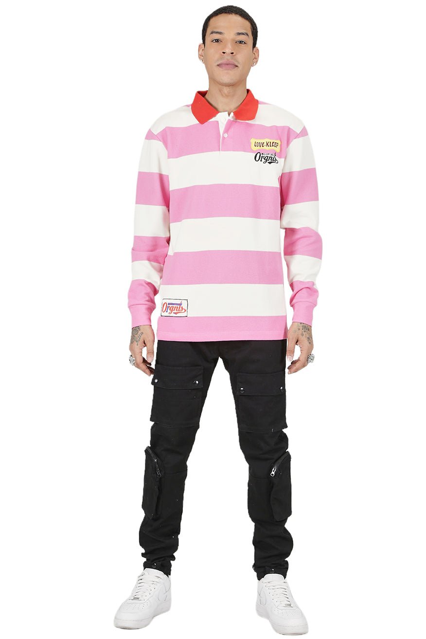 CREPE Men's Long Sleeve Polo Shirt