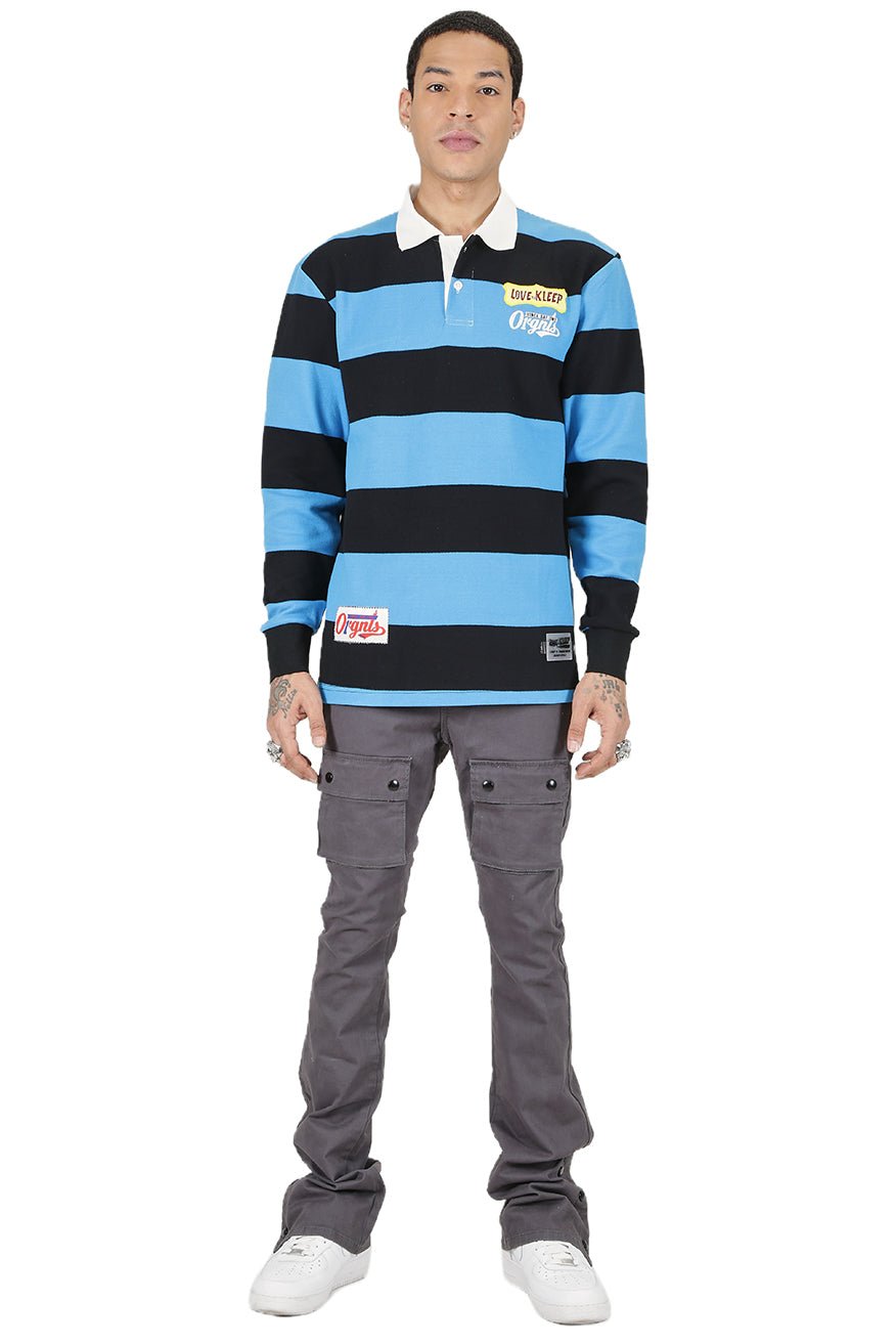 OCEAN Men's Long Sleeve Polo Shirt