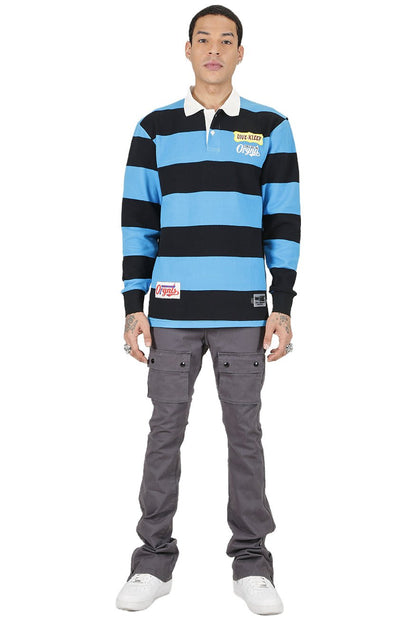 OCEAN Men's Long Sleeve Polo Shirt