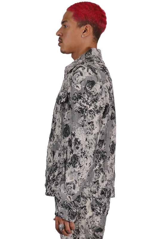 Vista Men's Jacquard Denim Jacket