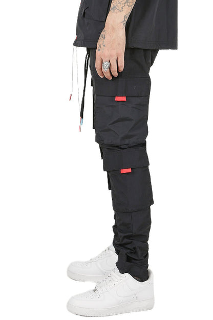 Josh Men's premium crispy nylon cargo jogger pants