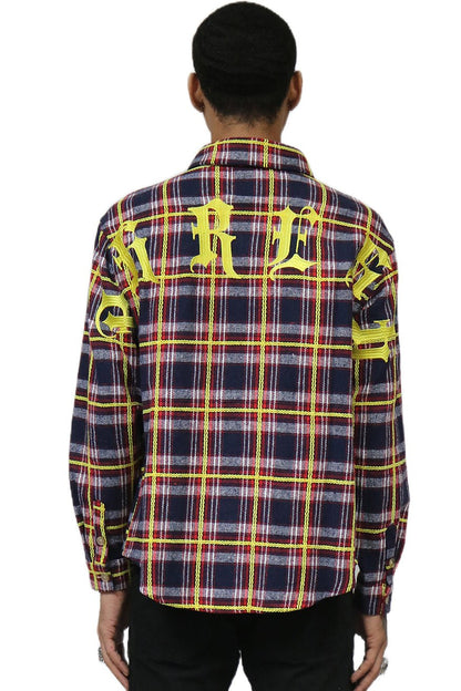 NOVA Men's flannel button down shirt