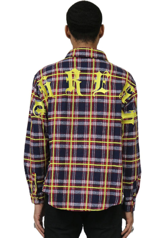 NOVA Men's flannel button down shirt