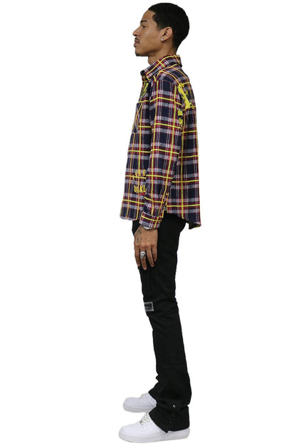 NOVA Men's flannel button down shirt