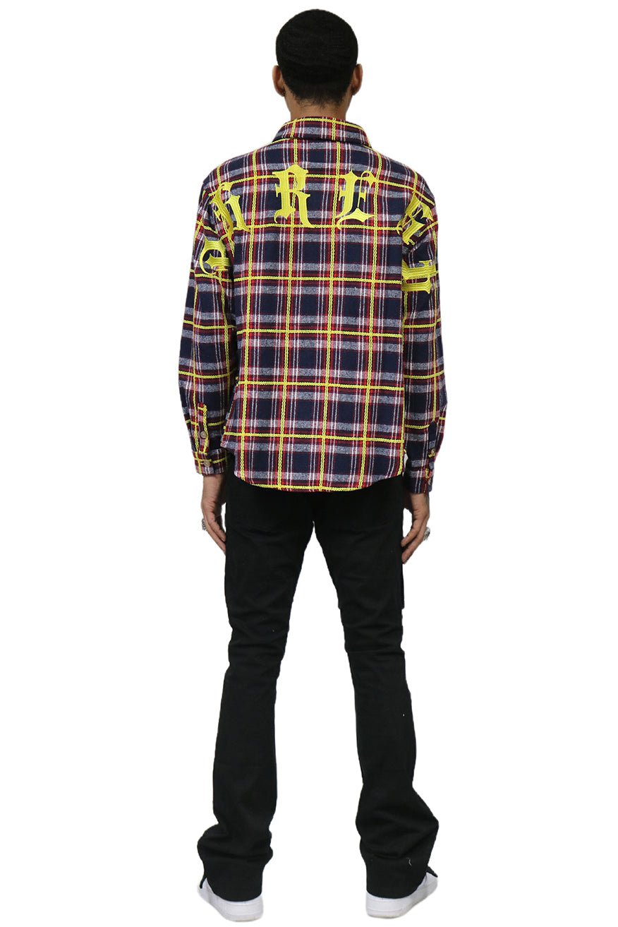 NOVA Men's flannel button down shirt