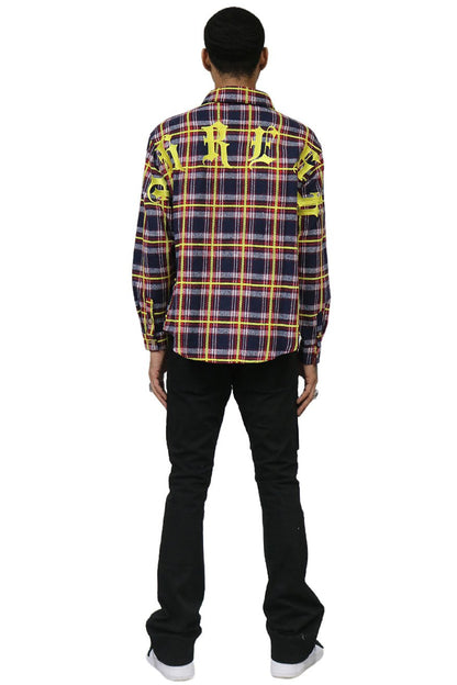 NOVA Men's flannel button down shirt