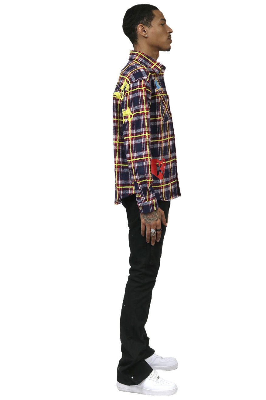 NOVA Men's flannel button down shirt