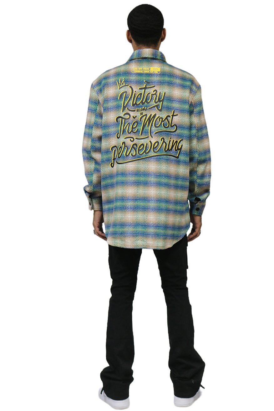 LAWN Men's Oversize Heavy Flannel Outer Shirket