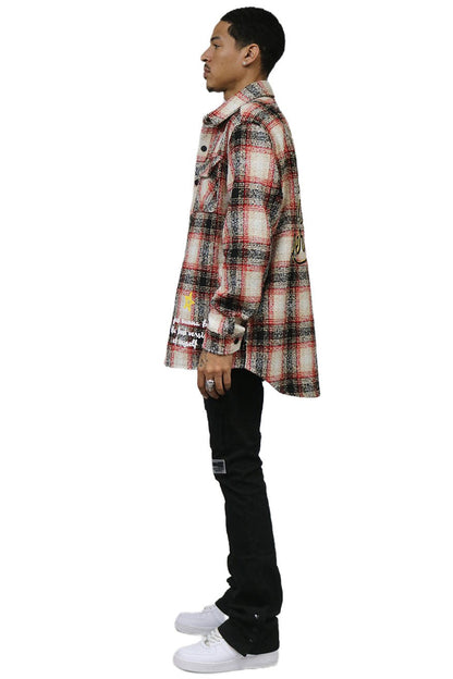 PEYOTO Men's Oversize Heavy Flannel Outer Shirket