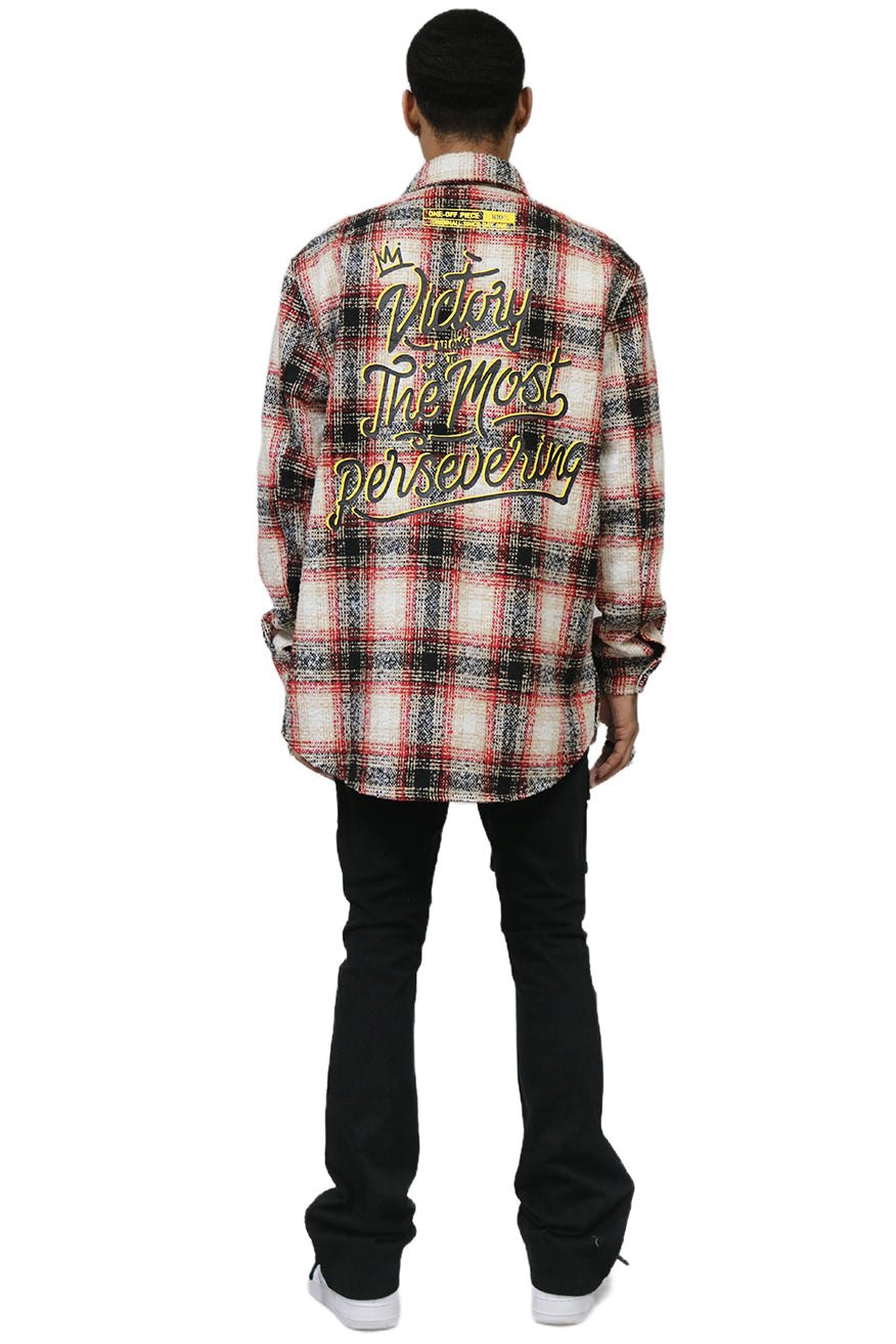 PEYOTO Men's Oversize Heavy Flannel Outer Shirket