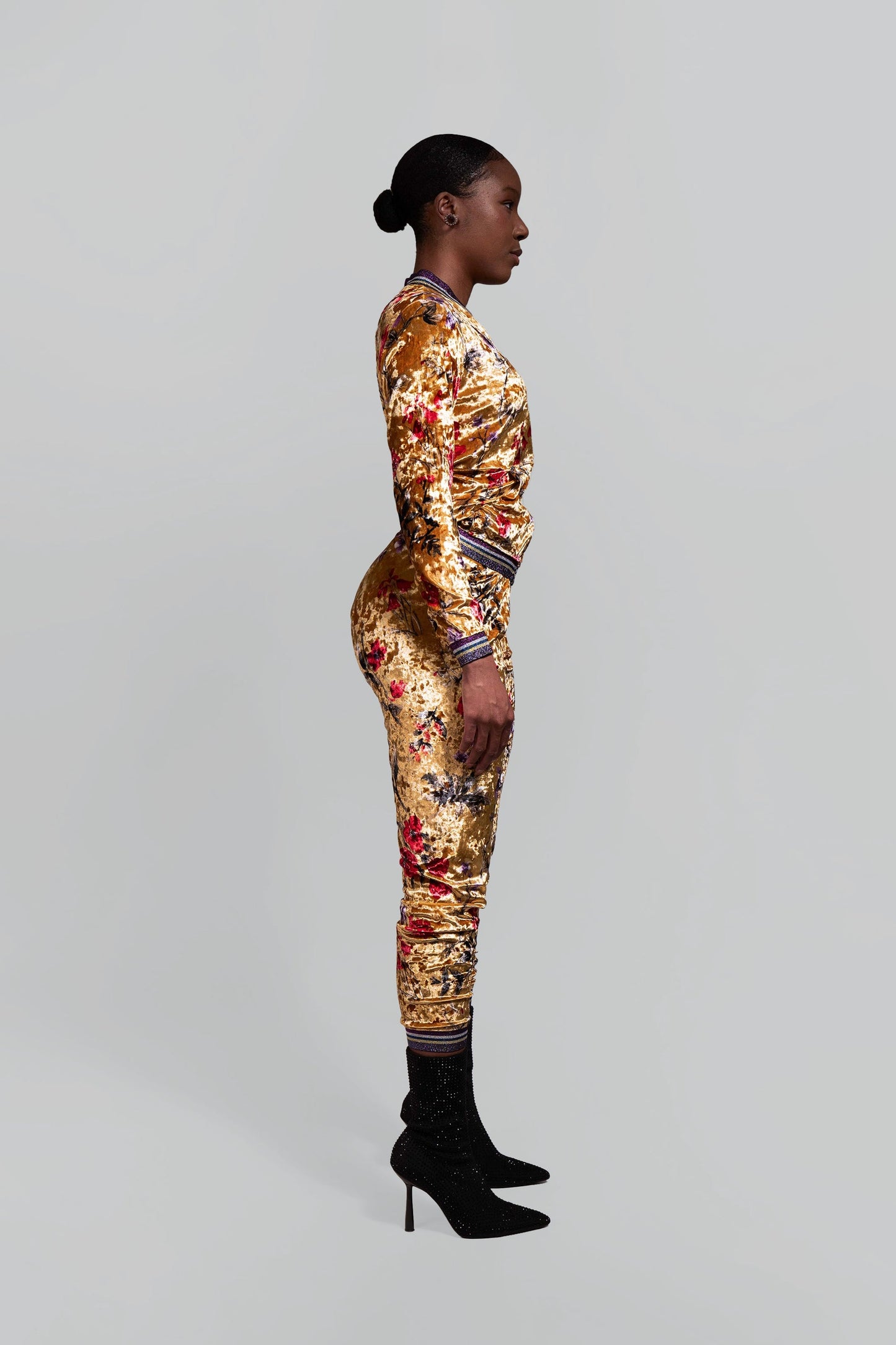 Goddess Velour Gold Tracksuit