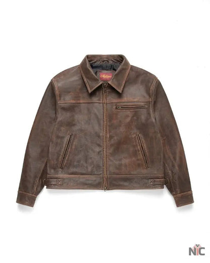 Mutimer Brown Leather Jacket