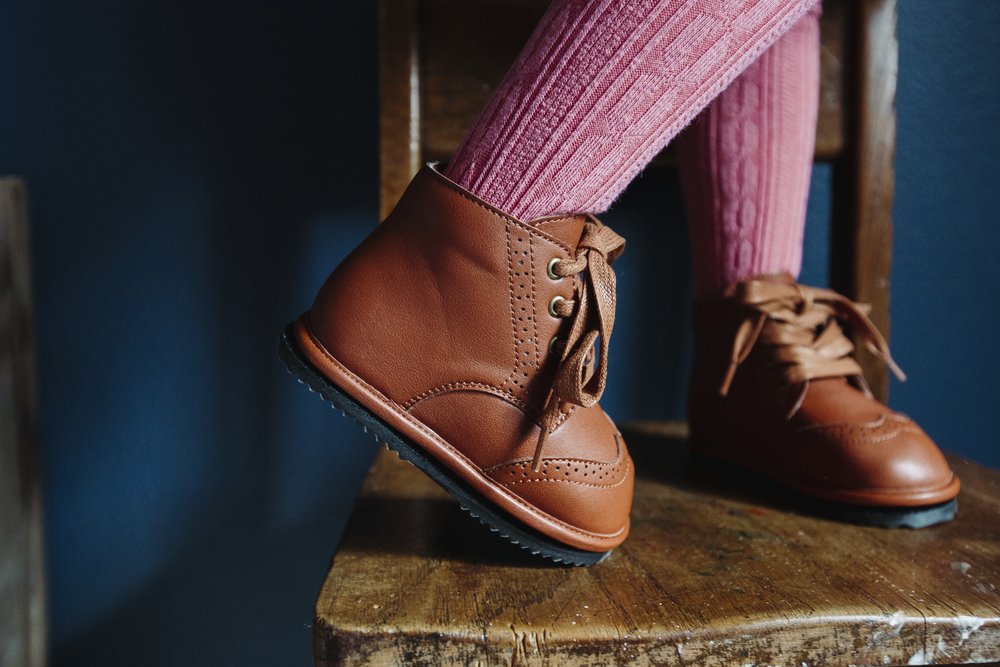 Flower Pattern Shoes for Girls & Chestnut Ankle Boots for Kids | Moana