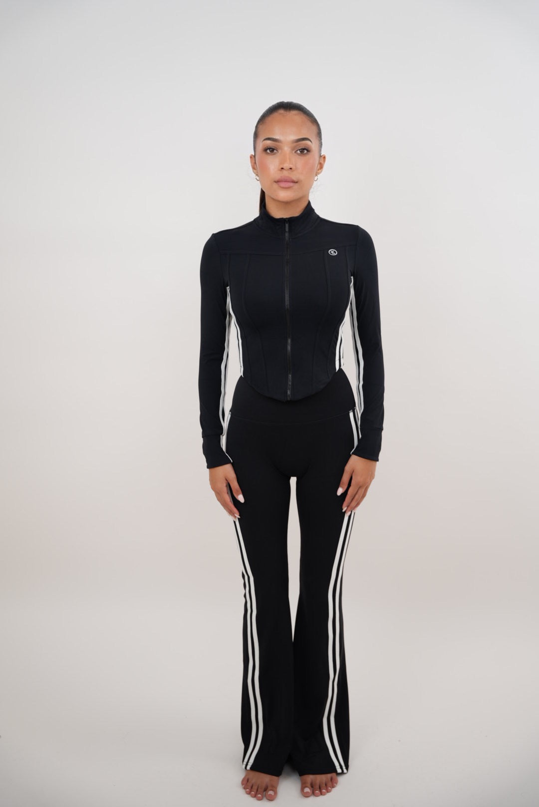 I Am Motivated Black Flare Pant