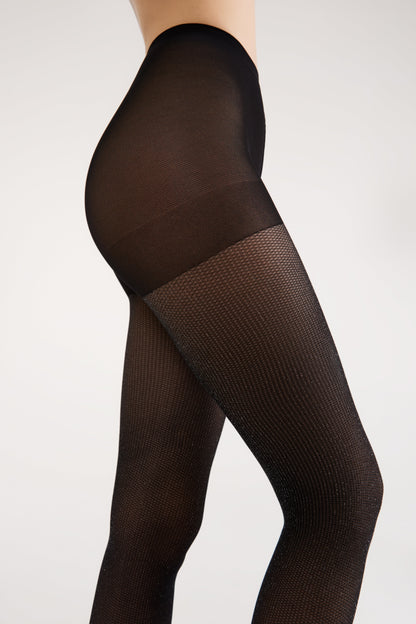 Fantasy Shimmering Tights Conte Rete Lurex - Fine Mesh Imitation