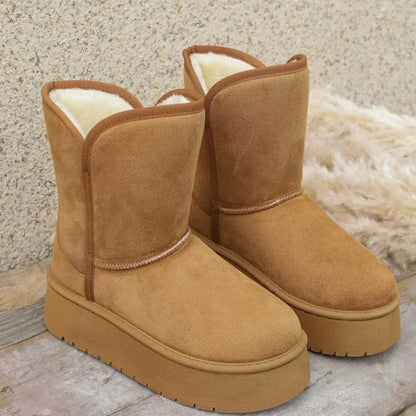 Round Toe Platform Boots