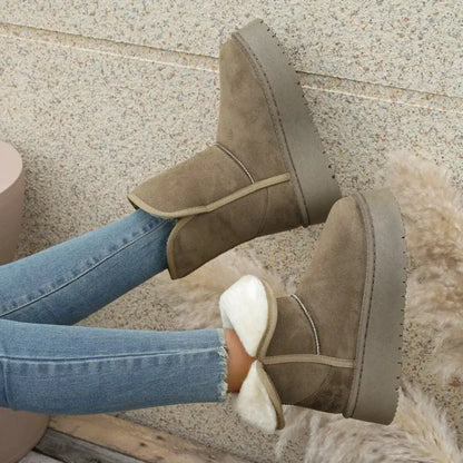 Round Toe Platform Boots