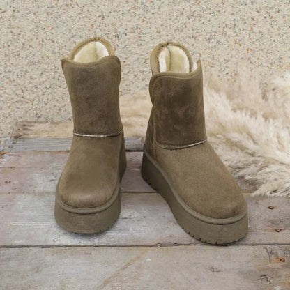 Round Toe Platform Boots