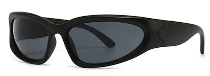 Unique Y2K Designer Luxury Sunglasses Women Rectangle Big Frame Sun Glasses For Men Outdoor UV Protection Classic 2000S Black Sh