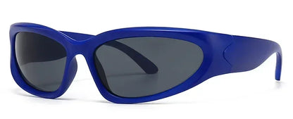 Unique Y2K Designer Luxury Sunglasses Women Rectangle Big Frame Sun Glasses For Men Outdoor UV Protection Classic 2000S Black Sh