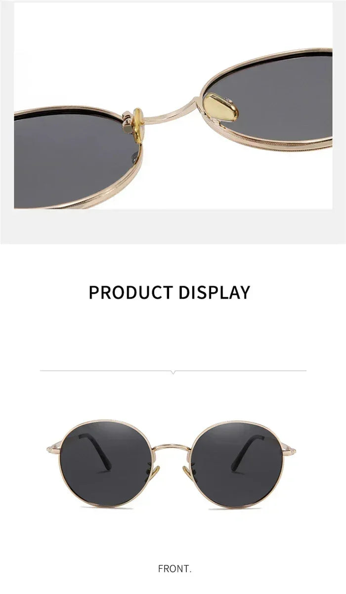 Steampunk Round Polarized Sunglasses With Prescription Women Men UV400 Anti-glare Myopia Sun Glasses Power 0 -0.5 -0.75 To -6.0