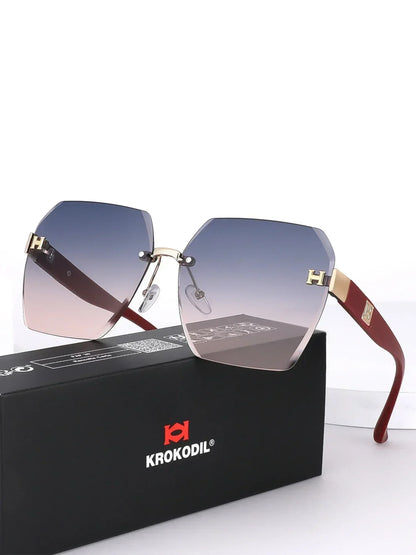 2025 New Fashion Sunglasses Luxury Brand Designer Women Men Retro Square Big Frame Eyewear Uv400 Outdoors Glasses Box Packaging
