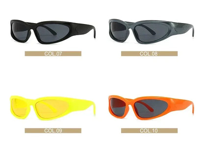 Unique Y2K Designer Luxury Sunglasses Women Rectangle Big Frame Sun Glasses For Men Outdoor UV Protection Classic 2000S Black Sh