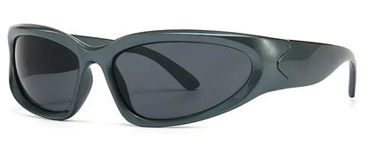 Unique Y2K Designer Luxury Sunglasses Women Rectangle Big Frame Sun Glasses For Men Outdoor UV Protection Classic 2000S Black Sh