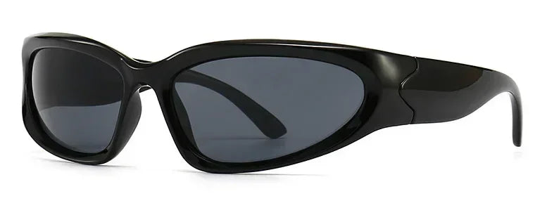 Unique Y2K Designer Luxury Sunglasses Women Rectangle Big Frame Sun Glasses For Men Outdoor UV Protection Classic 2000S Black Sh