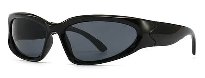 Unique Y2K Designer Luxury Sunglasses Women Rectangle Big Frame Sun Glasses For Men Outdoor UV Protection Classic 2000S Black Sh