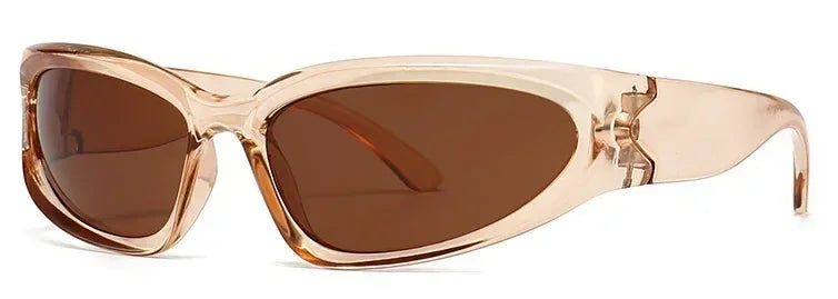 Unique Y2K Designer Luxury Sunglasses Women Rectangle Big Frame Sun Glasses For Men Outdoor UV Protection Classic 2000S Black Sh